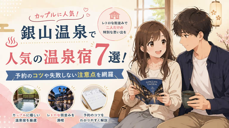 銀山温泉でカップルに人気の温泉宿7選！予約のコツや失敗しない注意点を網羅