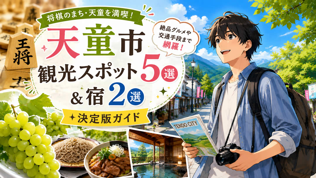 天童市の観光スポット5選と宿2選！絶品グルメや交通手段まで網羅した決定版