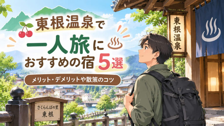 東根温泉で一人旅におすすめの宿5選！メリット・デメリットや散策のコツ