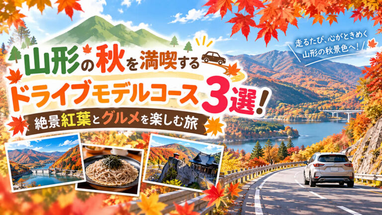 山形の秋を満喫するドライブモデルコース3選！絶景紅葉とグルメを楽しむ旅